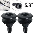 thumbnail image 1 of BTOER 2Pcs Thru Hull Fitting Marine Through Hull Connector Fitting for Boats Black, 1 of 5