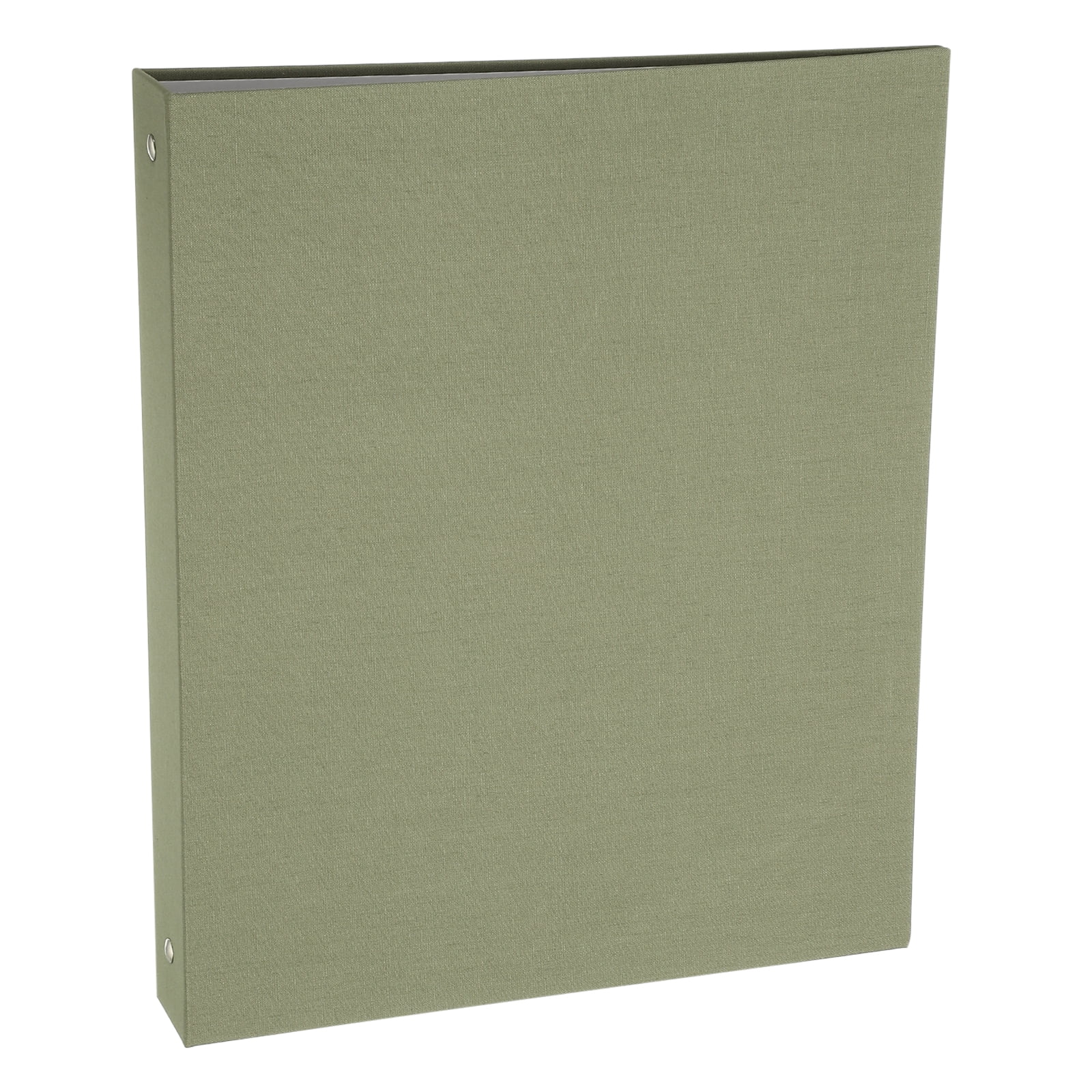 Uxcell 3 Ring Binder, A4 Size Flexible Round Binder Big Capacity Linen Planner Binder for Business Home Classroom, Green