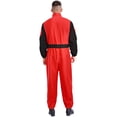 thumbnail image 2 of LiiYii Combinaison à Manches Longues pour Homme Combinaison avec Poches à Glissière Pompier Mécanicien Uniforme de Course Rouge TTG, 2 of 7