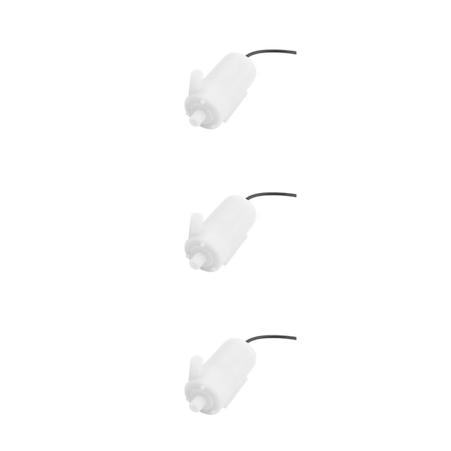 QualitChoice USB Water Pump Submersible Mini Brushless DC 5V 2-3L/Min Amphibious Motor Energy Saving Tool Kit for Fish Tank Pumps White 3Set