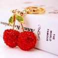 thumbnail image 3 of Miangastore Creative Keychain Alloy Simulation Cherry Bling-bling Keychain Keyring Handbag Decorations Hanging Pendant for Girls Women Lover Gift (Red), 3 of 8