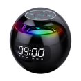 thumbnail image 1 of Miulika Mini Haut-Parleur Bluetooth Rechargeable Réveil Caisson de Basses Noir B, 1 of 9