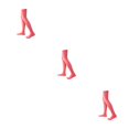 thumbnail image 2 of yingyy 1 Paire de Chaussettes Hautes 52 cm Élasticité Style Preppy Chaussettes Hautes Cosplay Rouge Melon D\'eau 3Ensemble, 2 of 6