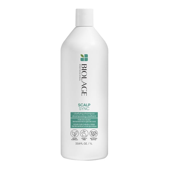Biolage Scalp Sync Clarifying Shampoo | Removes Residue, Buildup & Excess Oil | Paraben & Silicone Free | For Oily Hair & Scalp | Vegan | Clarifying Salon Shampoo C31