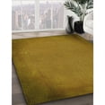 thumbnail image 3 of Ahgly Company Tapis d'Intérieur Lavable à la Machine, Carré, Transitionnel, Bronze Foncé Brun, Tapis de Zone, 5 Pieds Carré, 3 of 7