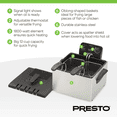 thumbnail image 3 of Presto ProFry Dual Basket Deep Fryer, 1800W Immersion Element, Stainless Steel, 3 of 12