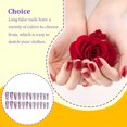 thumbnail image 4 of ruzhgo Length Coffin Fake Nail Scratch Resistant Press-on Fingernails Removable Trimble Nail Tip Adjustable Manicure Stickers Girls Type 1 Type 17, 4 of 6