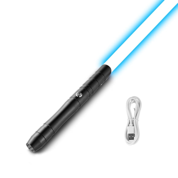 KFFKFF Light Sword, 38" Light up Sword with 12 RGB Colors, FX Sound and Realistic Handle, Rechargeable Light Up Sword Toy for Adults and Kids, Christmas Day