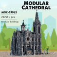 thumbnail image 1 of MOC-29962 Cathedral Modular Building Blocks Set Medieval Church MOC MOC Bricks Toys  22007Pcs, 1 of 11