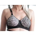 thumbnail image 1 of Style 2101 | Expandable Cup No Wire Long Line Shaper Bra - Pink Black, 1 of 2