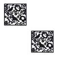 thumbnail image 2 of ZheElen 4piece Lightweight Hanging Divider Screens For Versatile Space Foldable Black Bird Chart 2Set, 2 of 6