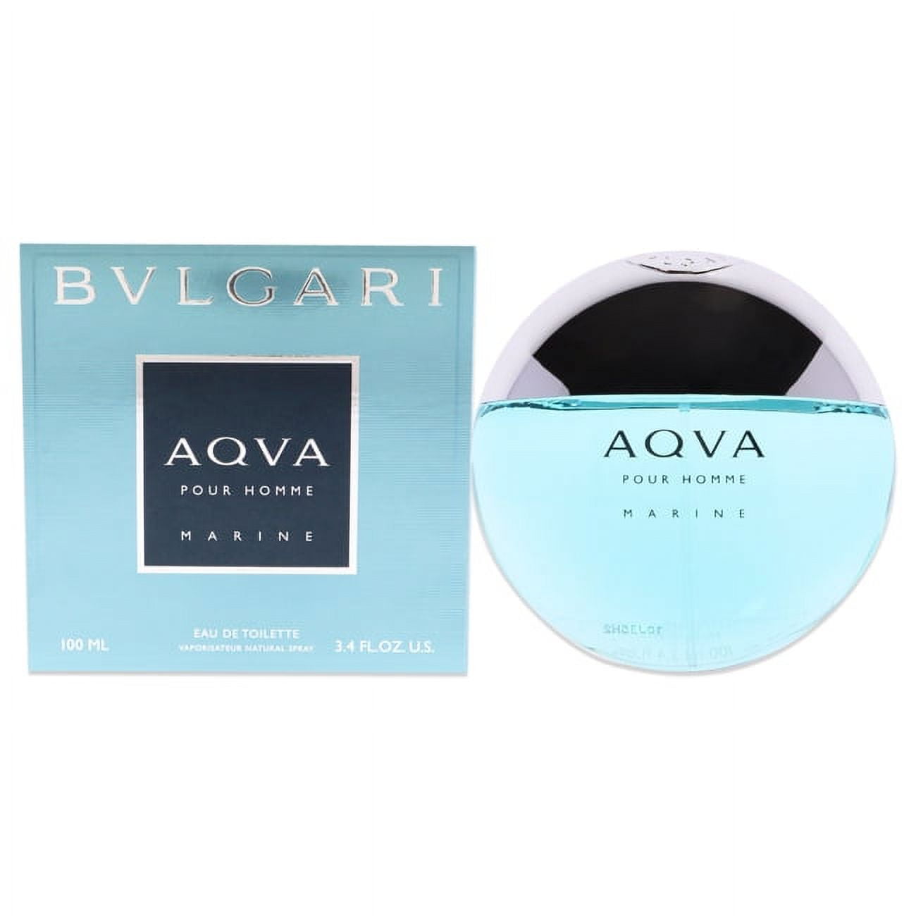 Bvlgari Aqua Marine Pour Homme- Eau De Toilette Spray 3.4 Fluid