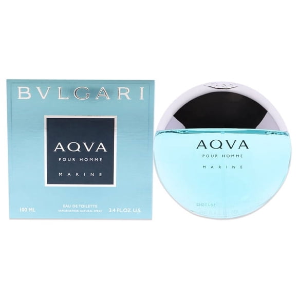 Bvlgari Aqua Marine Pour Homme- Eau De Toilette Spray 3.4 Fluid Ounce