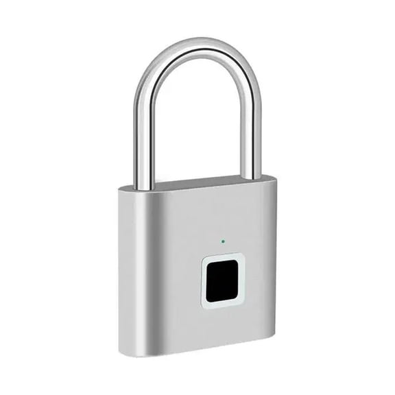Cadenas à Empreinte Digitale Intelligent Sans Clé à Chargement USB, Étanche, pour Porte, Portable, Antivol, Facile à Utiliser