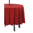 thumbnail image 3 of Vargottam Indoor/Outdoor Round Tablecloth 58 Inch with Umbrella, Waterproof Zippered Patio Table Cloths, Red, Spring/Summer, Circular Table/BBQs/Picnic, 3 of 7