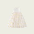 thumbnail image 4 of WEAIXIMIUNG Robes pour Filles Taille 6-7 Jupe pour Filles Enfants Été Mode Petit Imprimé Robe Bouffante Robe de Plage pour Enfants, 4 of 4