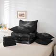 thumbnail image 4 of Ensemble de Literie Note de Musique en Sac 7 Pcs, Imprimé Paillettes Scintillantes Étoilées Chic Gliver (Pas Réel), Ensemble de Literie Thème Musique Romantique, Couette Mode avec Drap-Housse, Drap Plat, Taie d'Oreiller, Housses d'Oreiller, Très Grand, 4 of 5