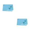 thumbnail image 2 of Redempat 1/2/3/5 50pcs Add Touch Of Sophistication With Heart Hollow Table Namecards Empty blue 2PCS, 2 of 6