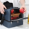 thumbnail image 4 of Yhmxh Kitchen Storage Pantry Organizers And Storage Kitchen Organizer Food Containers Insulating Lunch Bag with Waterproof Double Layer Design for Bento Milk Bottle and Meal Boxes Cooler Bag, 4 of 7