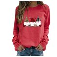 thumbnail image 1 of RKSTN Chandail pour Femmes Décontracté à Manches Longues Blouse à Imprimé de la Saint-Valentin Hauts Chandail Col Rond Coupe Ample Chandail, 1 of 3