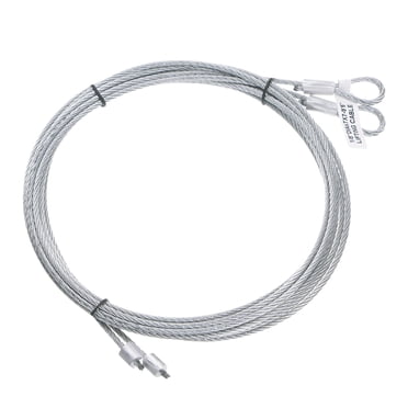 Unique Bargains 2 Packs 9.6ft 2.8M Garage Door Cable 3mm Diameter Torsion Spring Wire Cable, Galvanized Steel