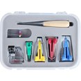 thumbnail image 3 of maskred 16pcs Multifunction Fabric Bias Tape Maker Set Tool Sewing Bias Binding Maker, 3 of 4