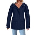 thumbnail image 2 of Posijego Imperméables P-4TG pour Femmes Légers Imperméables Manteau de Pluie Coupe-Vent Extérieur Voyage Randonnée Veste, 2 of 6