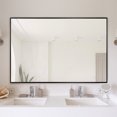 thumbnail image 1 of NeuType Miroir Mural Rectangulaire Noir 36"x24 Pouces, 1 of 6