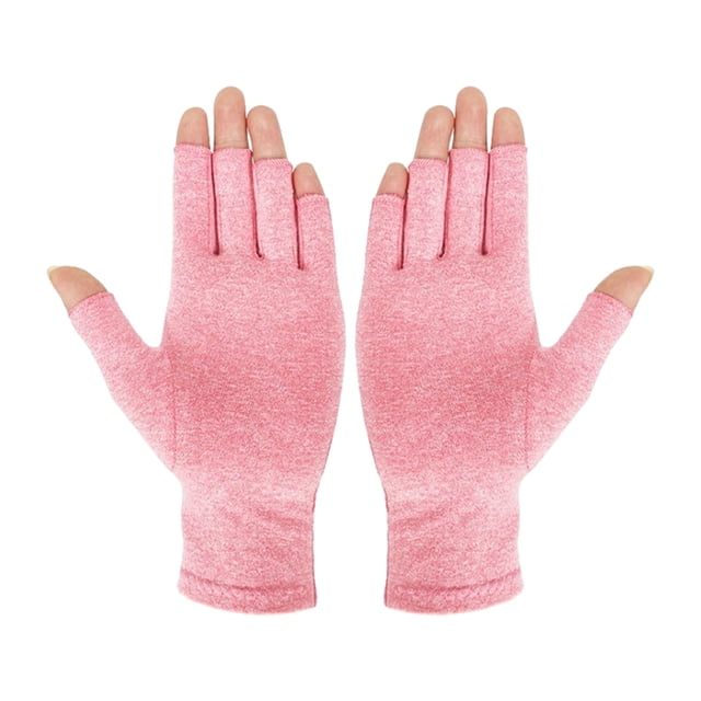 Maytalsory Arthritis Compression Gloves With Wide Application For Pain Relief Soft And Lightweight Light Pink S