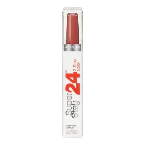 Maybelline New York Superstay Rouge à Lèvres avec Tenue Longue de 24 Heures, Couleur en 2 Étapes en Rouge, Comprenant une Couleur pour les Lèvres Liquide et un Baume Revitalisant dans un Emballage Transparent avec Formule micro-flex pour une Hydratation Durable et une Durabilité.