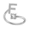 thumbnail image 1 of PVCS Exquisite Fashion 26 English Alphabet Style Ring Letter Fashion Copper Ring, 1 of 1