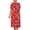 Hot Pink, variant on LOVZFMLL Fashion Women's Summer Casual Round Short Sleeve Printed Dress Orange S
