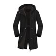 thumbnail image 2 of Sentmoon Winter Coats Plus Size Hooded Neck Long Sleeve Women Jacket Winter Zipper Solid Color Windproof Waterproof Fall Clothes Women with Pockets Fall and Winter for Climbing and Hiking, 2 of 8