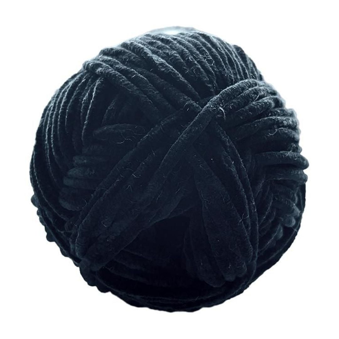 Mainstays Chenille Yarn, Black Bird, 100% Polyester, 10.5 Oz, 315 Yards