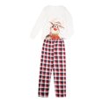 thumbnail image 3 of Ensemble de Pyjamas Assortis pour la Famille, Hauts à Manches Longues Col Rond + Pantalons Longs, Vêtements pour Chien, 3 of 9