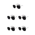 thumbnail image 1 of relayinert Fashionable Polarized Lens Small Square For Trendy Style Materials Silver black gray C1 5Set, 1 of 6
