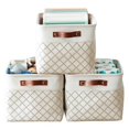 thumbnail image 1 of DECOMOMO 3-Packs Large Patterned Design Foldable Storage Bin W/Handles| Great For Organizing Shelf Nursery Home Closet & Office, 1 of 1