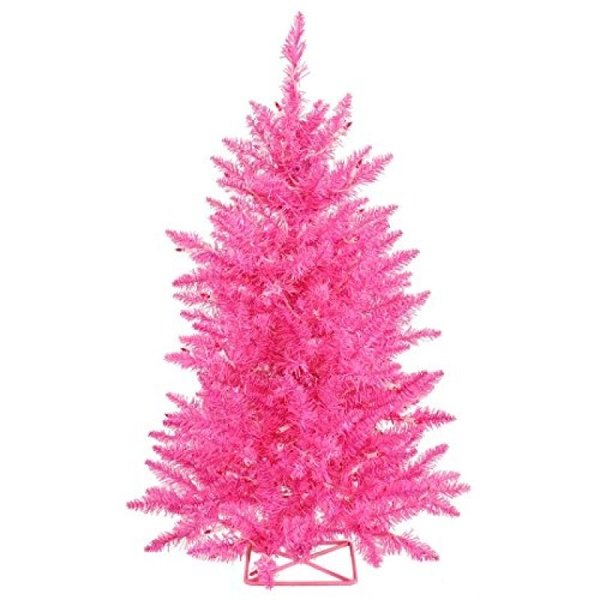 Vickerman 3 'arbre de Noël Artificiel Rose Chaud avec 70 Lumières LED Roses