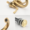 thumbnail image 3 of 4 inch Centerset Bathroom Faucet with Drain Assembly Brushed Gold, 3 of 4