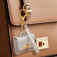 thumbnail image 1 of Stylish Leather Key Chain Pouch Handle Strap Coin Purse Bag Pendant Earphone Case Red Envelope, 1 of 1