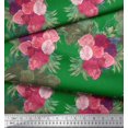 thumbnail image 3 of Soimoi Purple Poly Georgette Fabric Floral Art Geometric Print Fabric by Yard 52 Inch Wide, 3 of 3