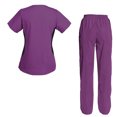 thumbnail image 2 of Women's Scrubs Set Scrub Top and Pants Scrubs Set, 2 of 3
