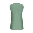 thumbnail image 3 of Timegard Womens Tank Tops Eyelet V Neck Button Slim Fitting Sleeveless Tops Casual Summer Beach Vacation, 3 of 5