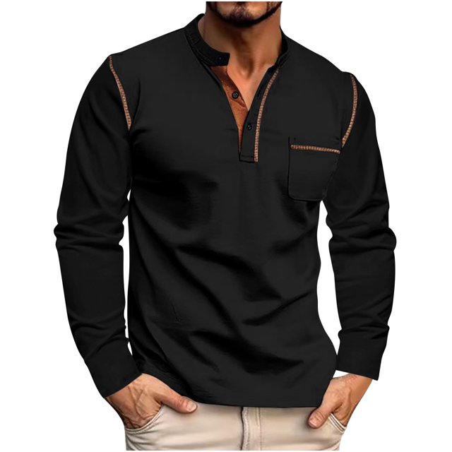 Birdeem Men Casual Solid Color Button Short Sleeve Turndown Collar Blouse Shirt