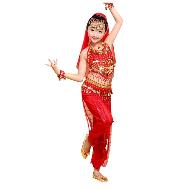 2025 Kids Indian Dance Outfit Set s Performance s 2 Piece Outfits Sets