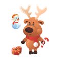 thumbnail image 1 of Christmas Static Sticker Fridge Window PVC Decal Home Office Shop Self-adhesive Decoration, Animal, 1 of 8
