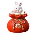 thumbnail image 2 of Baohd Lucky Rabbit Statue Money Box Figurines Piggy Bank Storage Case for Bedroom 8.5cmx8.5cmx13cm, 2 of 9
