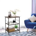 thumbnail image 3 of Giantex 3 Tier Kitchen Bake's Rack, Rolling Microwave Cart, Industrial Bar Service Stand w/Hooks, Kitchen Cart on Lockable Universal Wheels, 3 of 8
