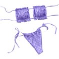 thumbnail image 4 of LSLJS Bikini Sexy Froncé pour Femmes Rehausseur Rembourré Ensemble de Plage, 4 of 7
