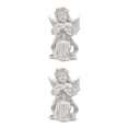 thumbnail image 1 of Maytalsory Resin White Angel Statue Elegant Desktop Decor Collection Window Props for Christmas prayer hold hands 2Set, 1 of 6